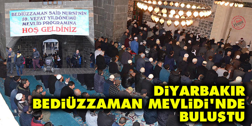 Diyarbakır, Bediüzzaman Mevlidi'nde buluştu