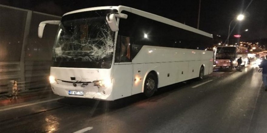 Haliç Köprüsü’nde zincirleme otobüs kazası