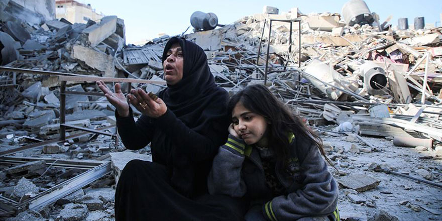 İşgalci İsrail'in saldırıları Gazze'de birçok aileyi evsiz bıraktı