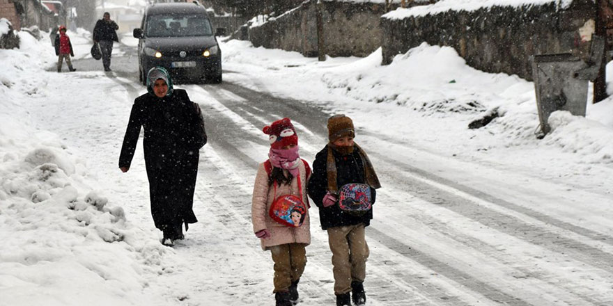 Ardahan ve Kars'ta Nisan'da kar yağdırıldı
