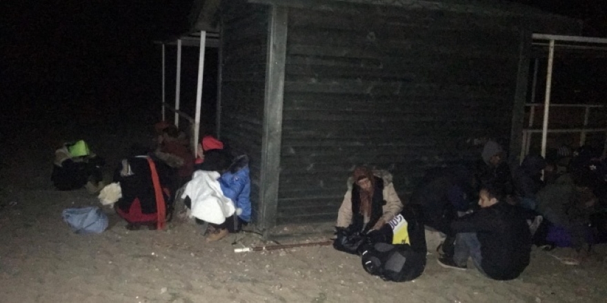 Ayvalık'ta 17 mülteci yakalandı!