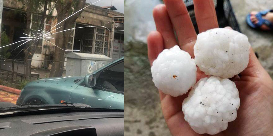 Subhanallah! Batman'da dolu yağdırıldı çatılar delindi