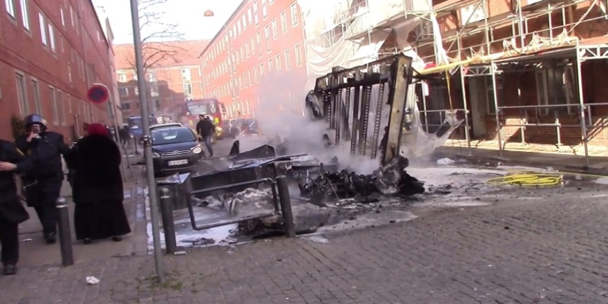 Danimarka'da aşırı sağcılardan Müslümanlara yönelik provokasyon