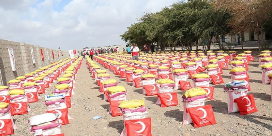 Türk Kızılay'dan Yemen'de gıda yardımı