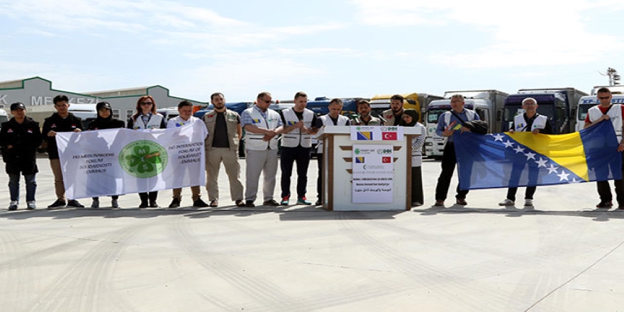 Bosna Hersek'ten Suriye'ye 600 tonluk Ramazan yardımı