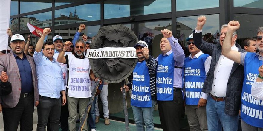 Bolu Belediyesi önünde protesto