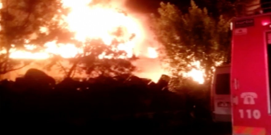 Ankara'da İvedik Organize Sanayi Bölgesi'nde yangın