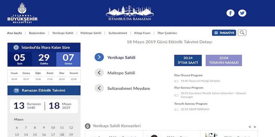 İstanbul'daki Ramazan etkinlikleri bu sitede