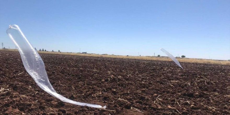 Şanlıurfa'da tarlaya mühimmat bağlı balon düştü