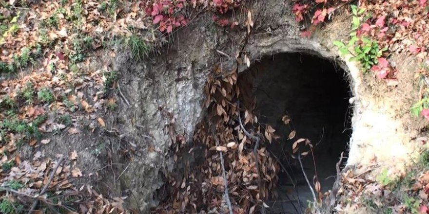 Bartın'da 20 metrelik 'define tüneli' bulundu