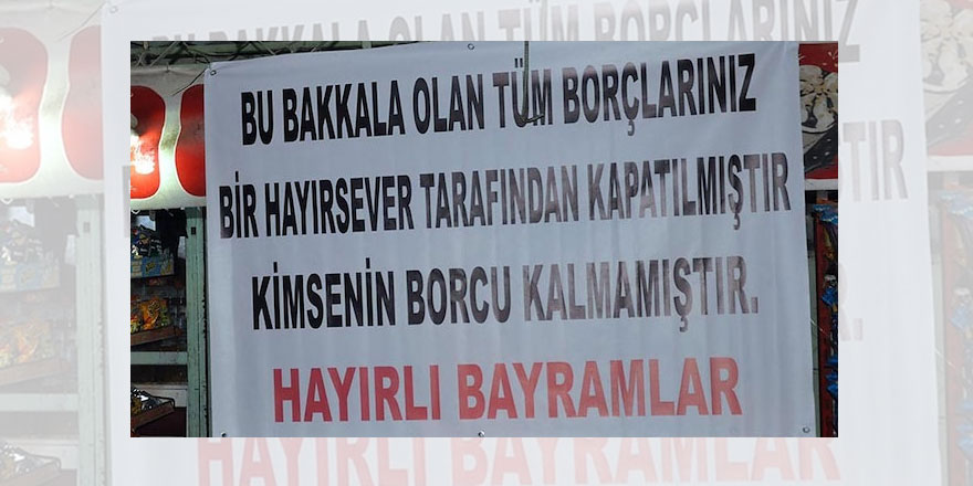 Üç hayırsever 30 bin liralık veresiye defterini kapattı