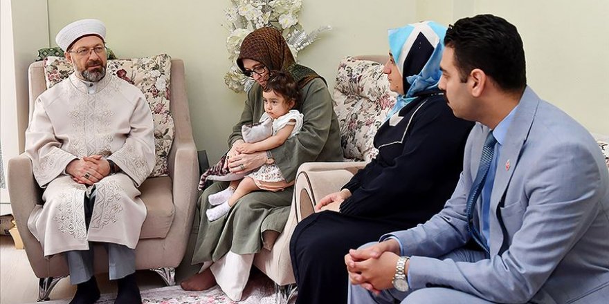 Diyanet İşleri Başkanı Erbaş'tan 15 Temmuz gazisine ziyaret