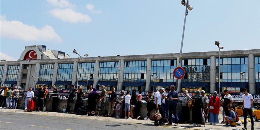 15 Temmuz Demokrasi Otogarı'nda yoğunluk