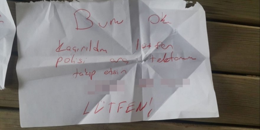 Şaka amaçlı sokağa atılan "kaçırıldım" pusulası polisi alarma geçirdi