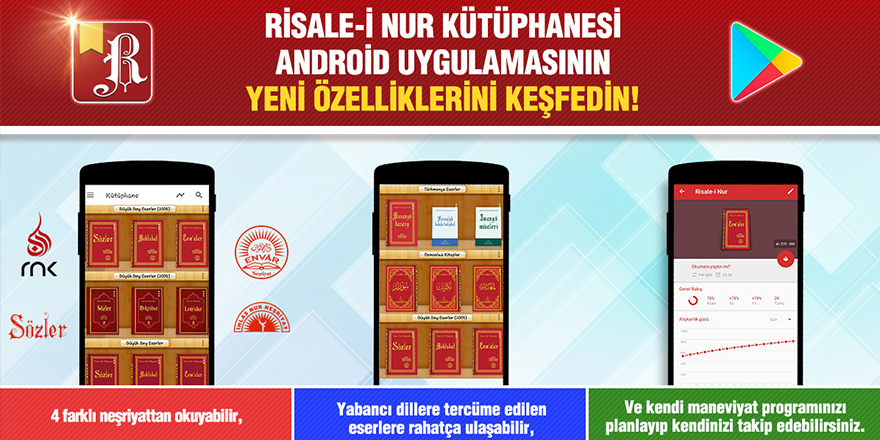 Risale-i Nur Kütüphanesi Android Uygulamasının Yeni Özelliklerini Keşfedin!