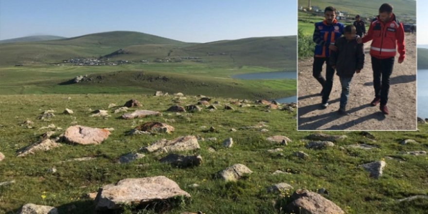 Kars'ta kaybolan çocuk 8 saat sonra bulundu