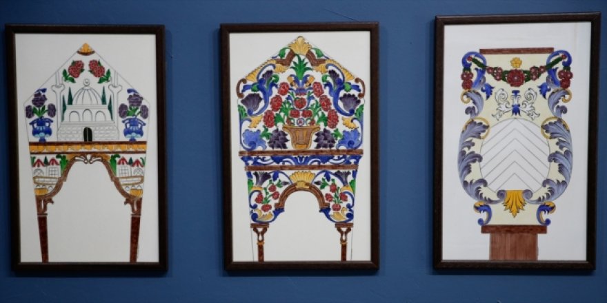 Tarihi mezar taşlarını çini ile yaşatıyor