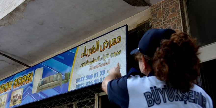 Mersin'de Arapça tabela denetimi