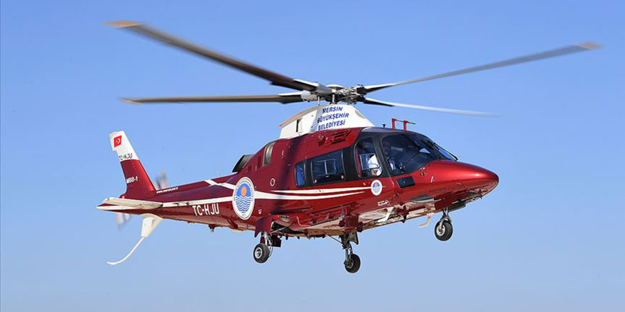 Mersin'de hava taksi hizmete girdi