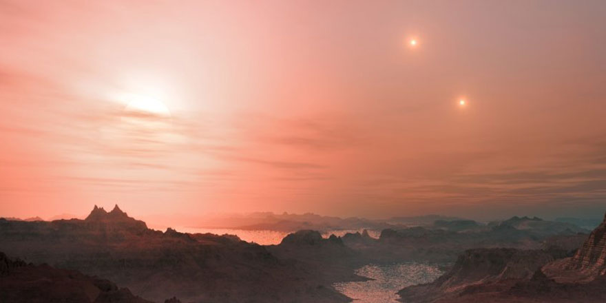 Bu gezegenden üç farklı güneş görülüyor