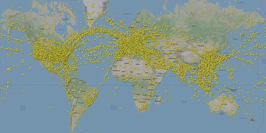 Bir günde 225 bin uçak havalandı rekor kırıldı