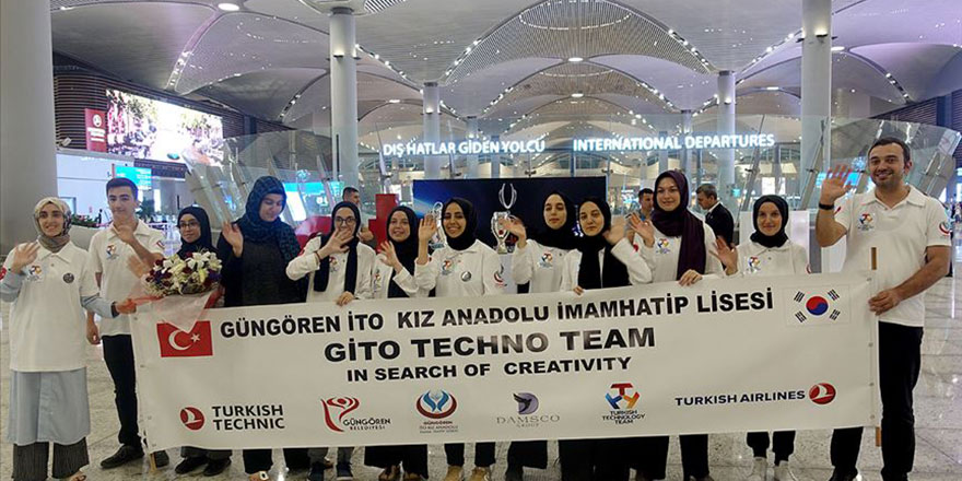 İmam hatip kız lisesi Robotik Yarışması'nda dünya üçüncüsü oldu