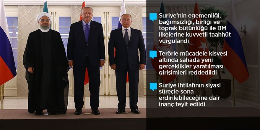 Üçlü Zirve'de Suriye'nin toprak bütünlüğü vurgusu