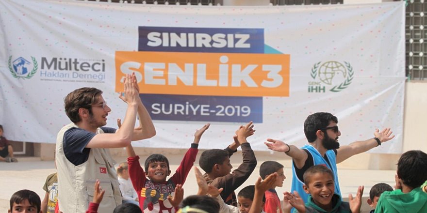 Savaş mağduru çocukların yüzü 'Sınırsız Şenlik' ile güldü