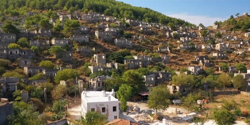 'Hayalet Köy' havadan görüntülendi