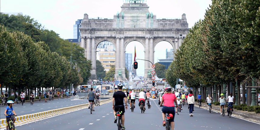 Brüksel’de 'Otomobilsiz Gün' etkinliği