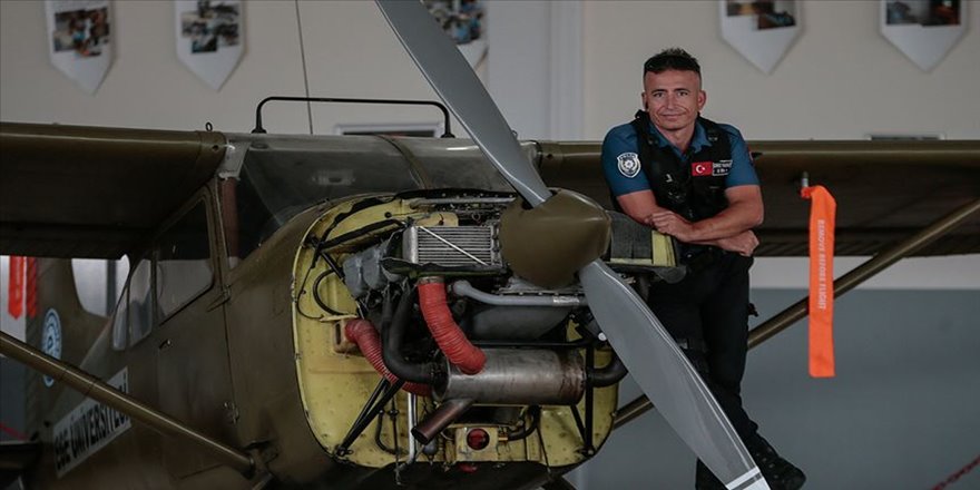 Polis memurunun uçak mühendisliği hayali gerçek oldu
