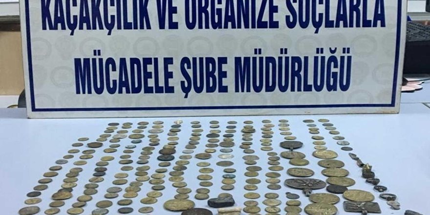 Batman'da yüzlerce adet sikke ele geçirildi