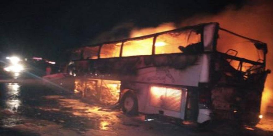 Umre otobüsü kaza yaptı: 35 ölü 4 yaralı