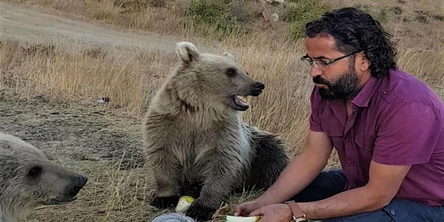 Nemrut Krater Gölü Kalderası’ndaki yavru ayılardan ilginç görüntüler
