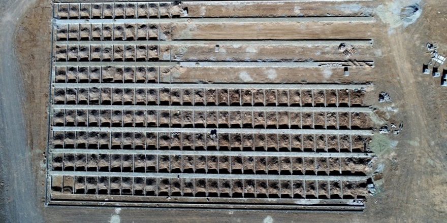 Erzurum'da kış için şimdilik 800 mezar kazıldı