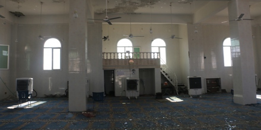 Resulayn'da YPG/PKK'nın saldırdığı cami görüntülendi