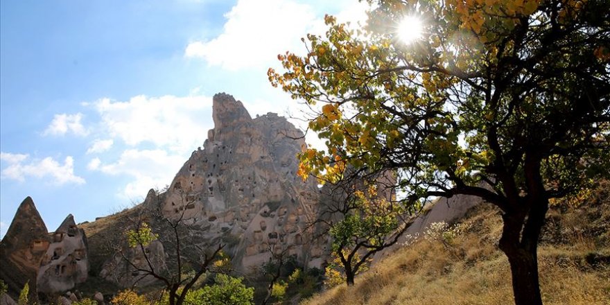 Kapadokya sonbahar renkleriyle cezbediyor