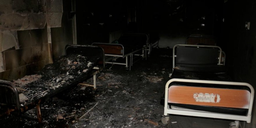 Teröristlerin kaçarken yaktığı Tel Abyad Hastanesi ayağa kaldırılıyor