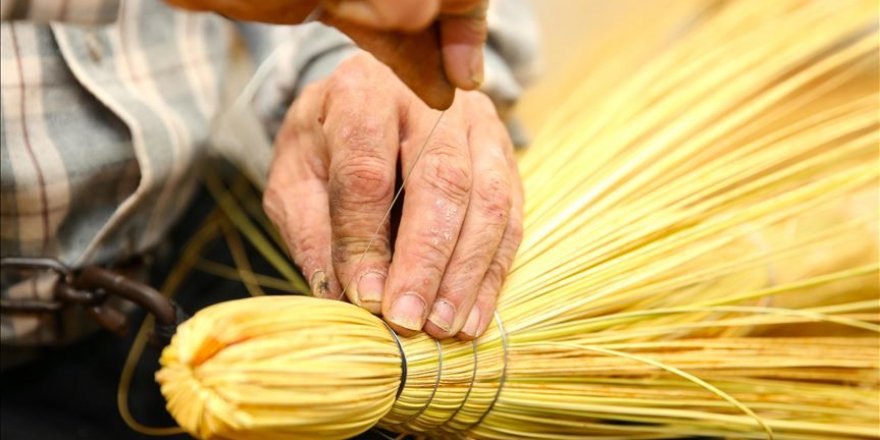 Sakarya'nın ot süpürgeleri yurt içi ve dışında rağbet görüyor