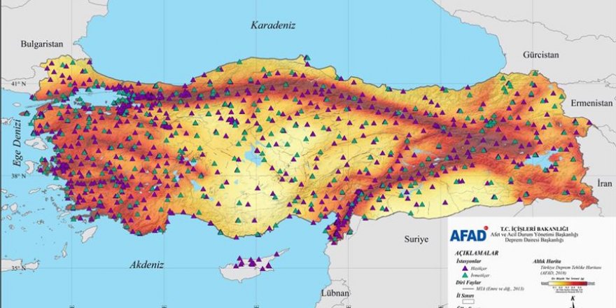 AFAD'ın deprem gözlem istasyonu sayısı 1100'e ulaştı