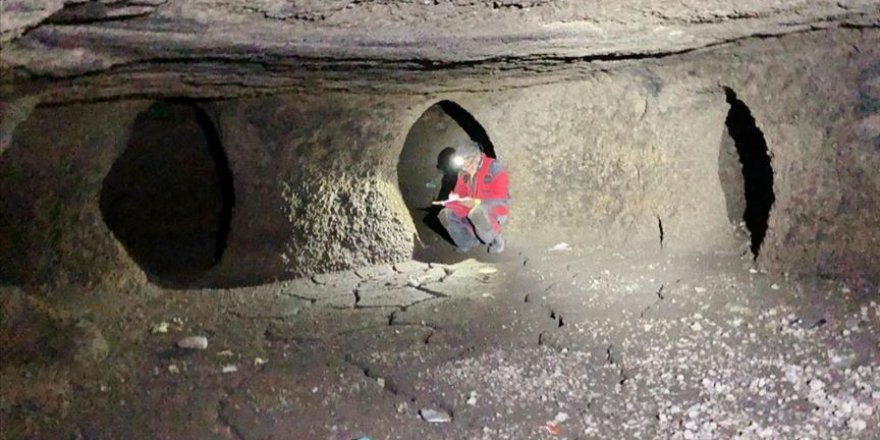 Kayseri'de bin 300 metre uzunluğunda yer altı şehri bulundu