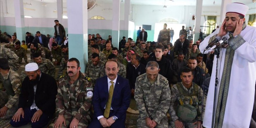 Tel Abyad'da Barış Pınarı Harekatı şehitleri için mevlit okutuldu