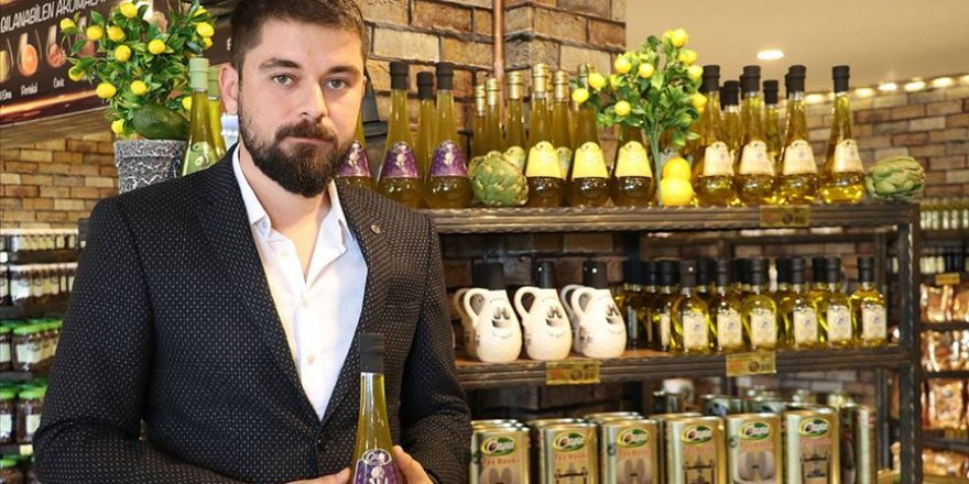 Dede yadigarı fabrikada 'enginarlı avokadolu ve limonlu zeytinyağları' üretiyor