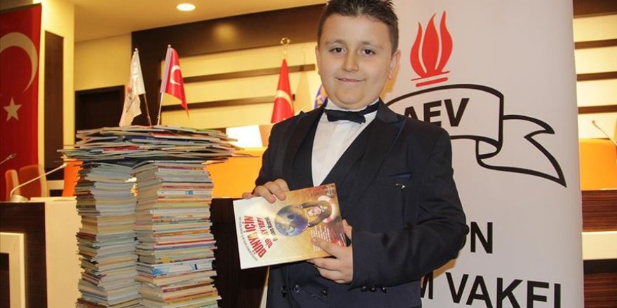 Maşallah! 4 ayda 1053 kitap okuyan Mahir Guinness Rekorlar Kitabı'nda