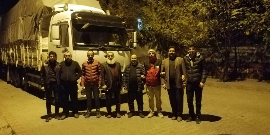 Bingöl'den Suriyeliler için yardım TIR'ı