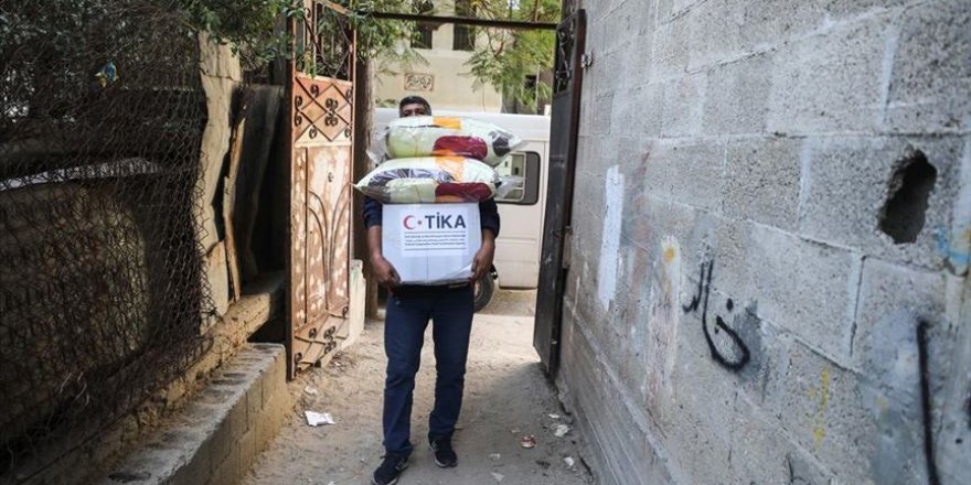 TİKA'dan İsrail'in son Gazze saldırısında zarar gören 1100 aileye yardım