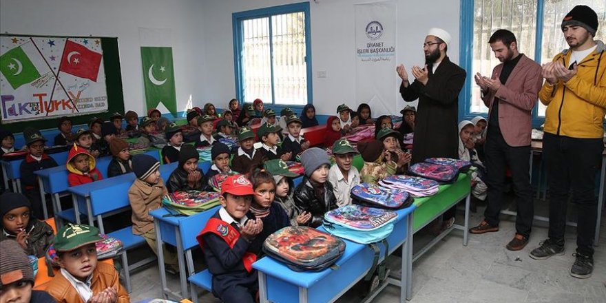 Pakistan'da Diyanet tarafından inşa edilen anaokulu açıldı