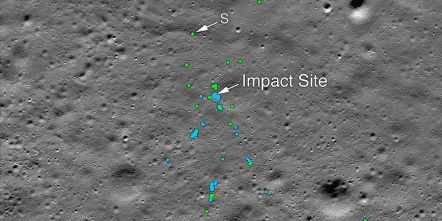 Hindistan'ın Ay yüzeyindeki kayıp modülü Vikram'ın enkazı bulundu