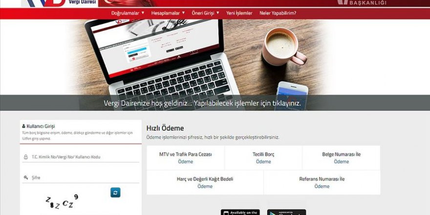 Engellilere vergi dairelerine gitmeden işlem yapma imkanı