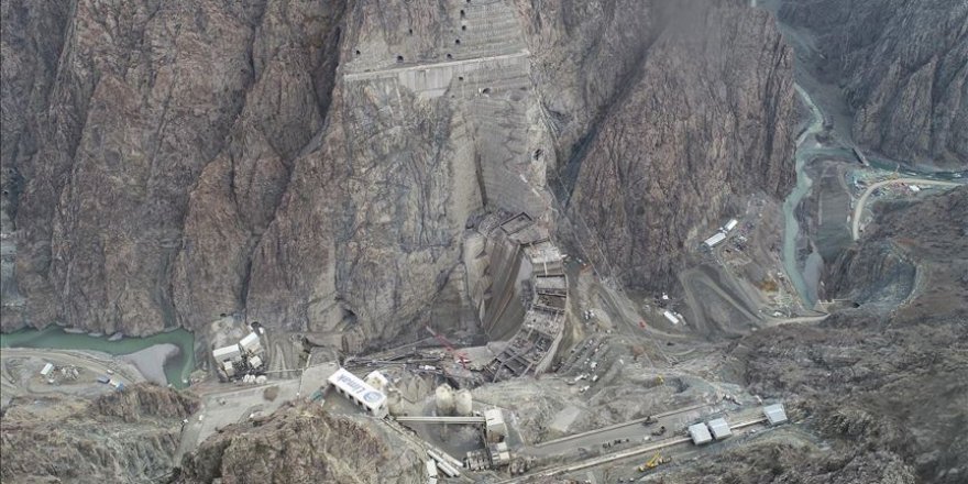 Yusufeli Barajı ve HES'in güncel görüntüleri paylaşıldı